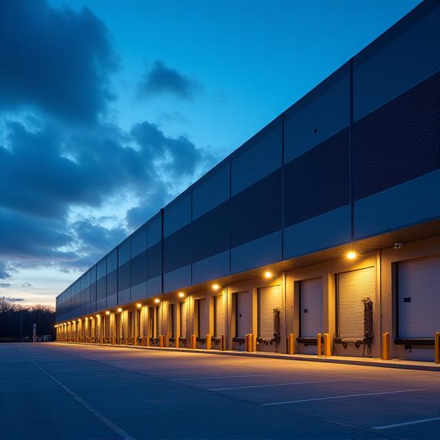 Warehouse facility exterior at Norman Park